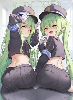 [Milkshake] Railway Twins 1-2 (Blue Archive)