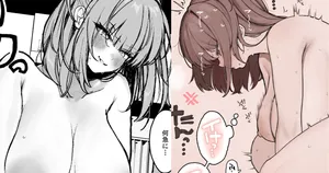 [かわさき] 大柄な彼氏の巨根ち〇ぽにデカ尻を打ちつけて射精を促そうとするもイきそうになってしまい、キレながら腰を振ってる小柄な女の子-1280x