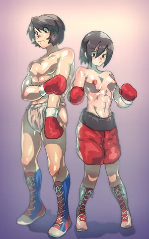 [pixiv & twitter] ヴァイネント boxing artwork