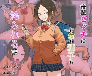 [Kabuto 3-gou (Adeshi)] Kouhai Bitchi ni Okane mo Seishi mo Shiborareru Hanashi [Korean]