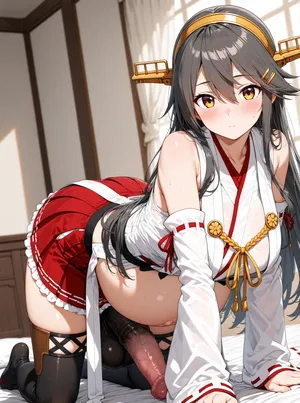 Haruna | Kan Colle | Horsecock futa fourt2 ai generated