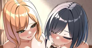 [[さきです] 目指せ勃起度120％♡Wズリ前の『勃たせる』フェラチオ