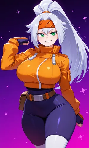 Megaman ZX Advent - Ashe daidoujpv ai generated