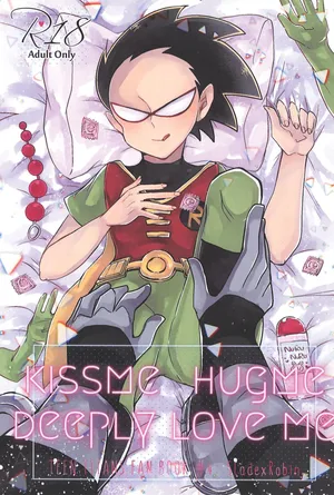 (TEAM UP 13) [miginisasetsu (Jun)] KISSME HUGME DEEPLY LOVE ME (Teen Titans)