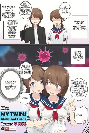 When My Twins Childhood Friend Became a Girl [TF SCANS]
