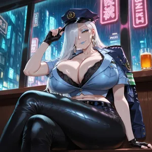 Omi-san/Ms. Snake (FATE) Police roleplay liu ai generated