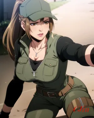 Ai SHIRUSAKI AS SONYA BLADE (Netorare Fighter Yaricchingu!) [AI Generated]