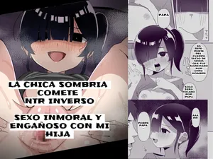 [Kibayashimori (Aruraune)] Nekura Musume no Gyaku NTR no Yarikata ~Chi no Tsunagatteinakatta Musume to Asa made Haitoku Uwaki Ecchi♥~ | La Chica Sombría Comete NTR Inverso ~Sexo Inmoral y Engañoso con Mi Hija♥~ [Spanish] [Neko-sensei]