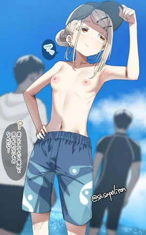 [sasapoliton] 暑過ぎてラフな水着で奇行に走り出すﾋﾛｼﾉｻﾜ (学園アイドルマスター)