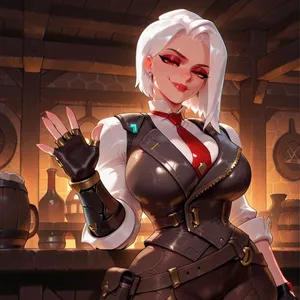 Ashe (Overwatch) septerna ai generated