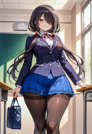 Kurumi's new toy  messingwithai ai generated