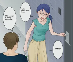 [Nihon Dandy (Matsuno Susumu) The polite woman with glasses next door [English, Japanese]