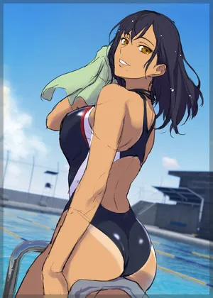 [イシガキタカシ] 競泳水着イラストラフ