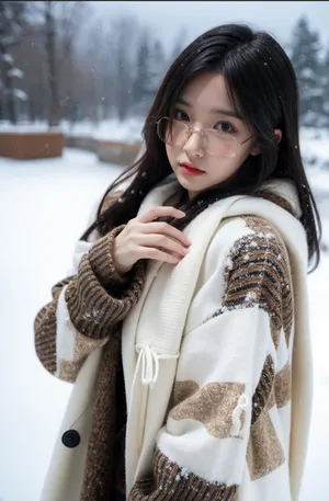 Pretty girl in winter
