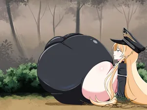 [うまほーす]【リク絵】謎のチビ部族の落とし穴にかかるビスマルクzwei