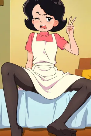 毁童年 大头儿子和小头爸爸系列 围裙妈妈 [AI Generated]