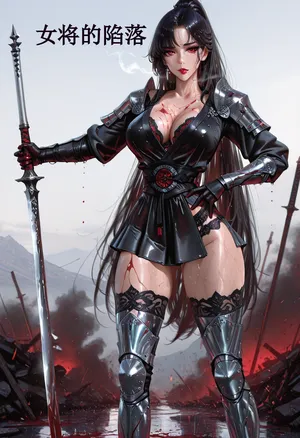 Fall of the warrior lady[AI Generated]