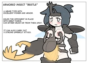 Girls equipped with beetles