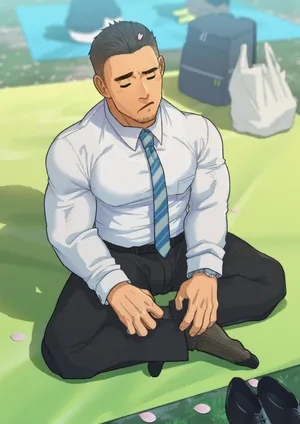 [吾朗ナオキ]2024 05 坂本くんとお花見１