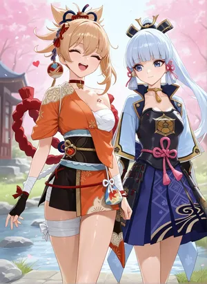 2025-10-06 Ayaka x Yoimiya RAMETAKI (PATREON) [AI Generated]