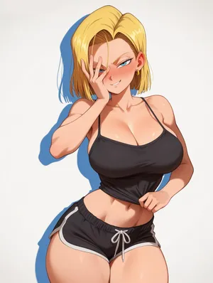 Android 18 | R-18 Challenge waifuinvoker ai generated