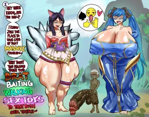 [DreadMegalo] Ahri & Sona x Brat (League of Legends)