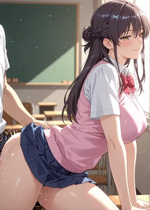 [KALA AI NSFW (VAMA)] - Shibasaki Yuri (Eroge de Subete wa Kaiketsu Dekiru) p.439 (Patreon) (AI Generated)