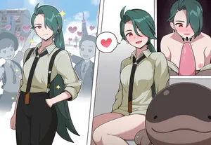 [everyday2] Rika x Clodsire (Pokémon)