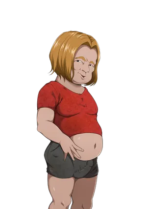 Red Flower Shining in the Moonlight