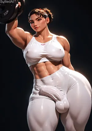 Futanari Luisa  SulliedAI ai generated