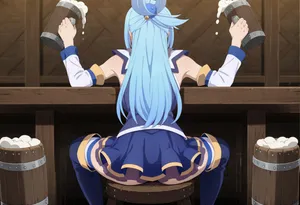 Aqua - KonoSuba (32 images) kraken ai generated