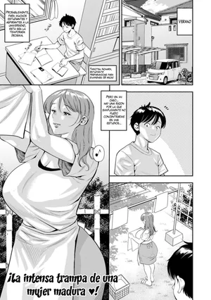 [Zaki Zaraki] Kyouretsu Jukujo Trap♥｜¡La intensa trampa de una mujer madura♥! (Mama-tachi no Ranchi Time) [Spanish] [K-le Traducciones] [Digital]