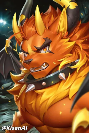 [KisenAI] Roco Kingdom: World-furry fire-SFW 洛克王国世界-furry火神腹肌肌肉版SFW