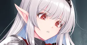 [桐島サトシ] レオタード漆黒鎧白髪女エルフさん