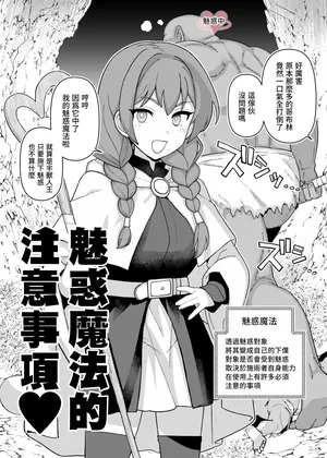 [Mo] Miryou Mahou no Chuui Jikou | 魅惑魔法的注意事項 [Chinese] [Origin個人測試漢化]