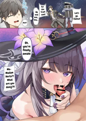 [Shiro Paka] Madam Herta seems to want Caelus's sperm... (Honkai: Star Rail) [English] [DefinitelyNotPixel]