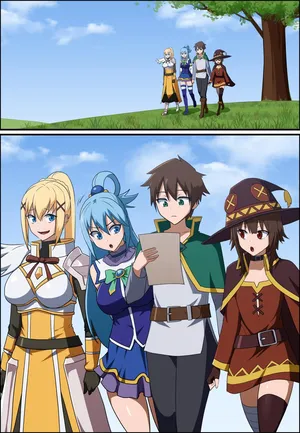 [Khear] KONOSUBA - Kazuma Satou / Aqua / Megumin / Darkness